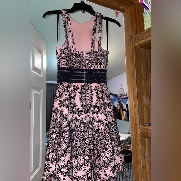 City Studio Pink/Black Prom Dress - Picture 3 of 4